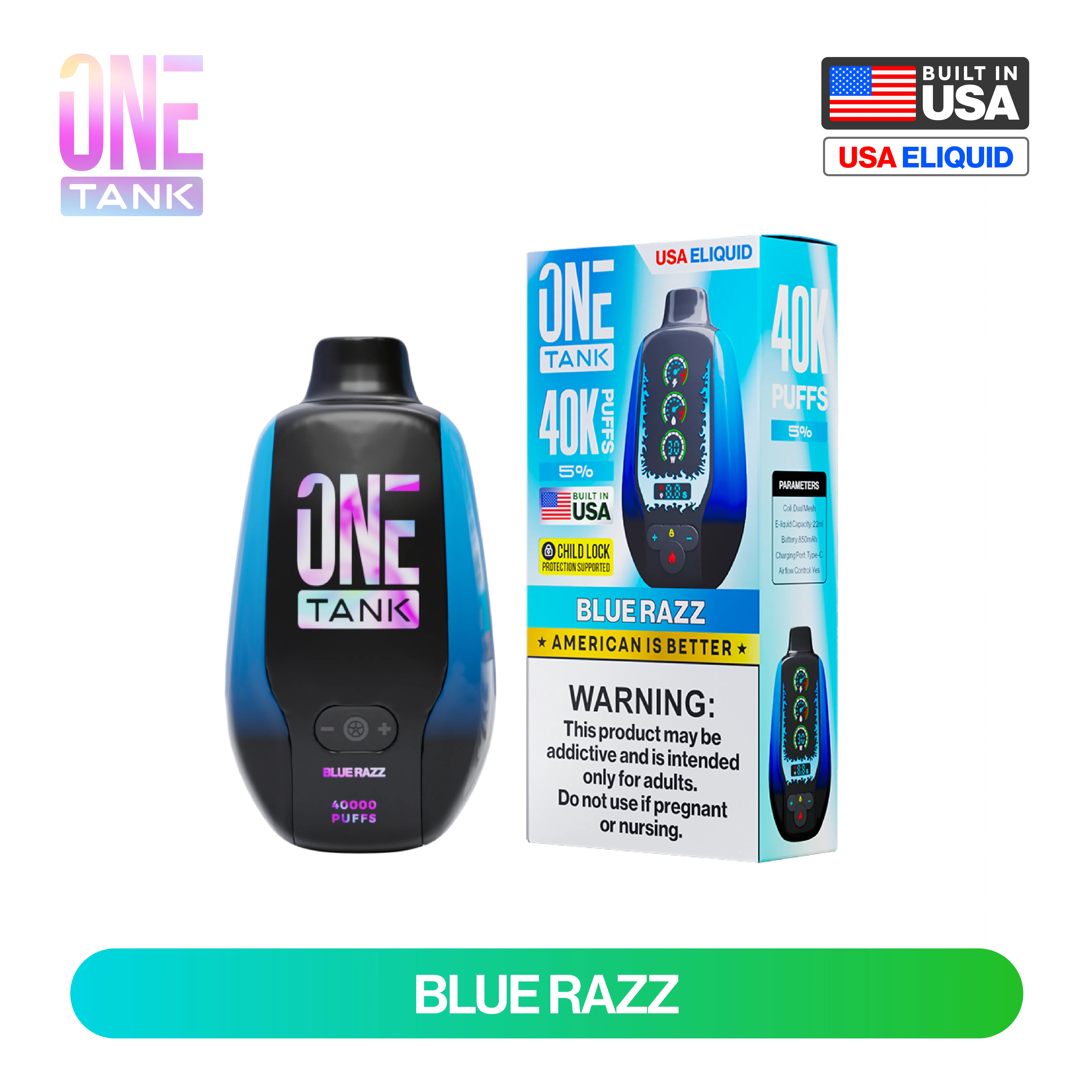 One Tank 40K Puffs Disposable