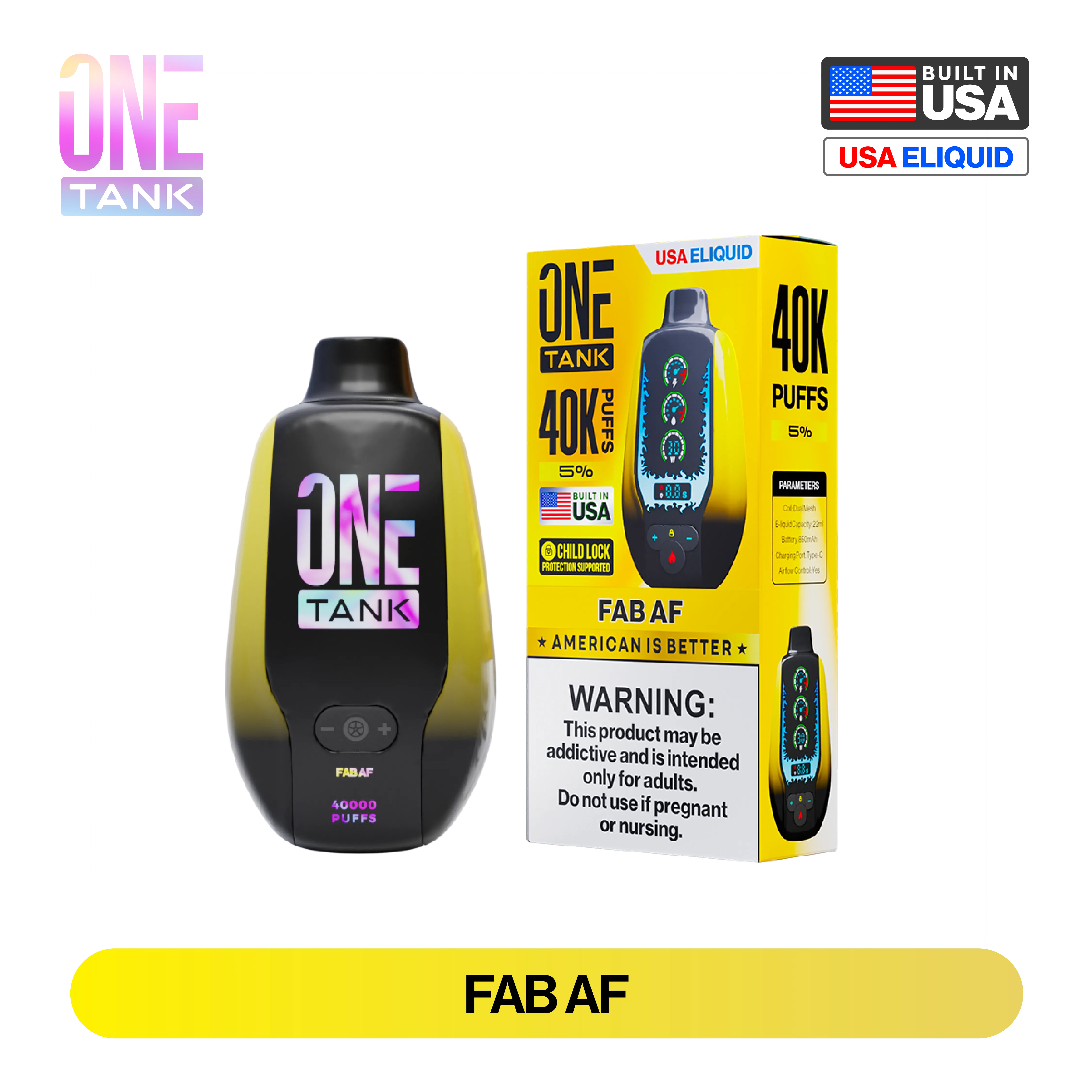 One Tank 40K Puffs Disposable