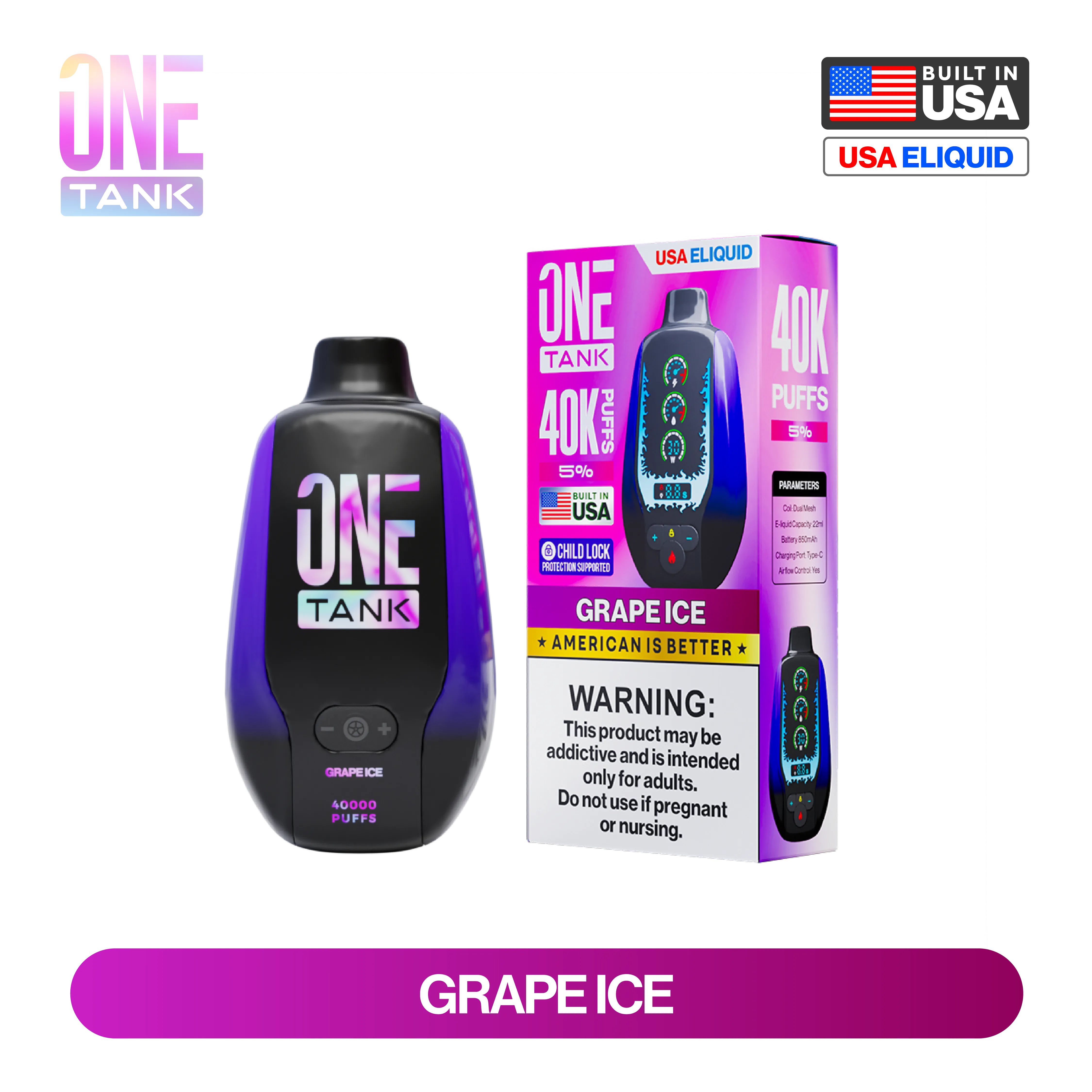 One Tank 40K Puffs Disposable