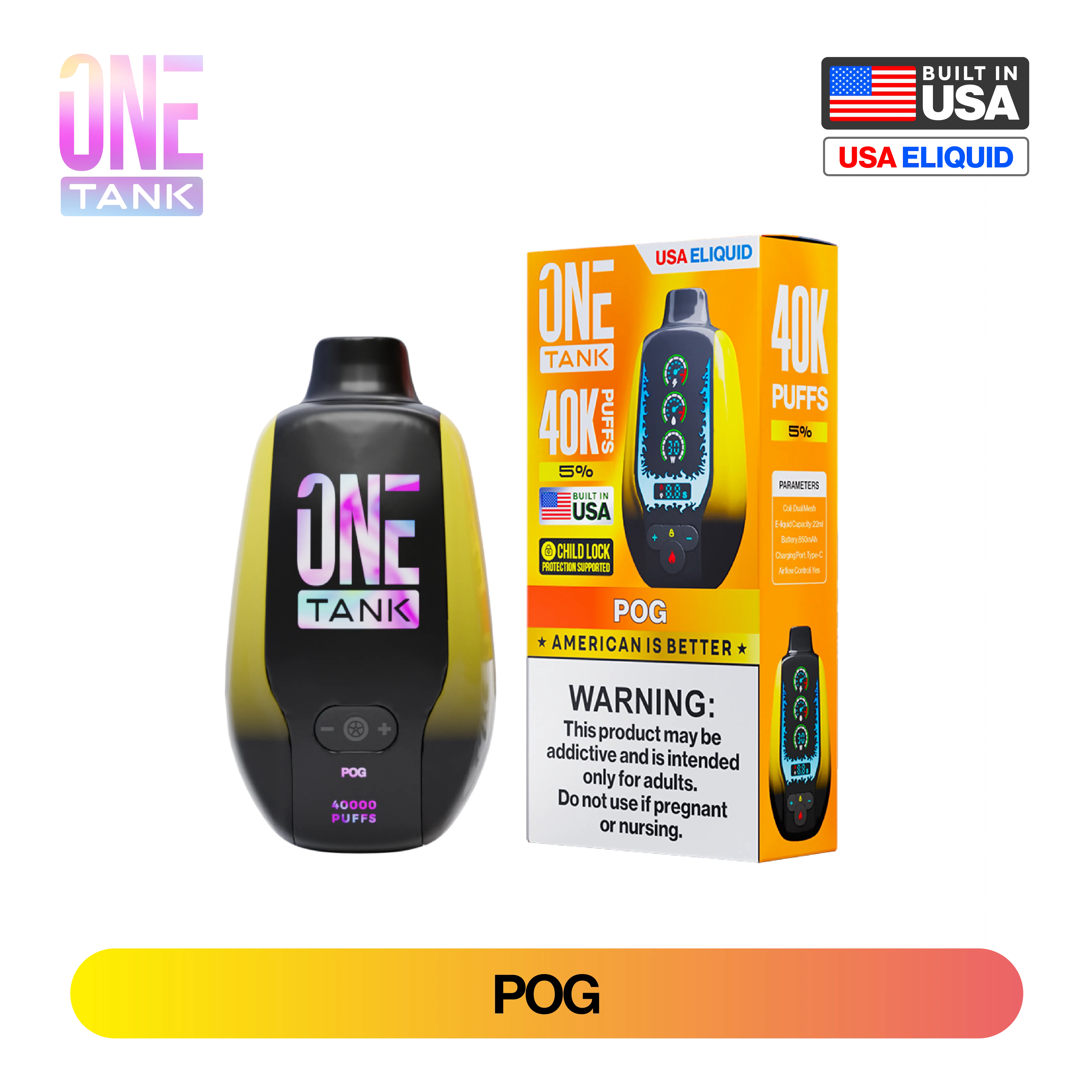 One Tank 40K Puffs Disposable